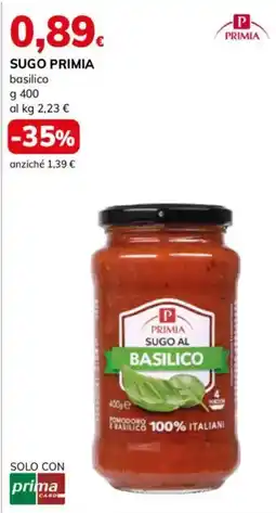 Basko Sugo Primia basilico offerta