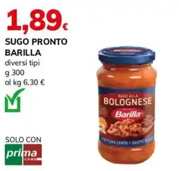 Basko Sugo pronto Barilla offerta
