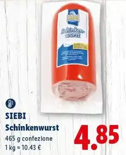 Lidl Siebi Schinkenwurst offerta