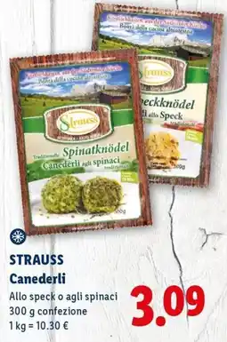 Lidl Strauss Canederli offerta