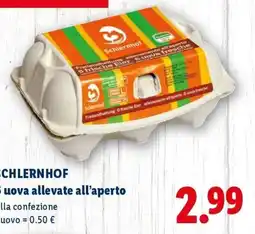 Lidl Schlernhof uova allevate all'aperto offerta