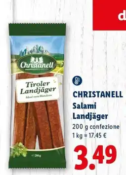 Lidl Christianell Salami Landjäger offerta