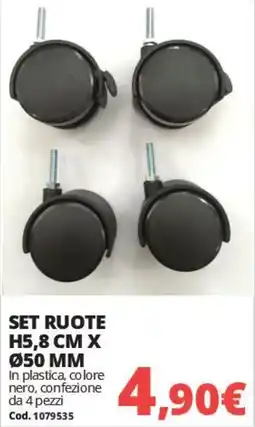 Brico Io Set ruote offerta