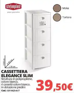 Brico Io Cassetiera Elegance Slim Stefanplast offerta