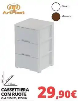 Brico Io Cassettera con ruote ArtPlast offerta