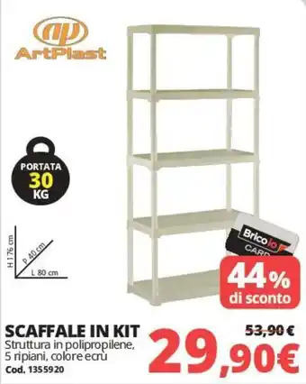 Scaffale in kit ArtPlast