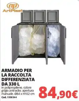 Brico Io Armadino per la raccolta differenziata ArtPlast offerta