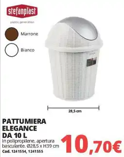 Brico Io Pattumiera Elegance Stefanplast offerta