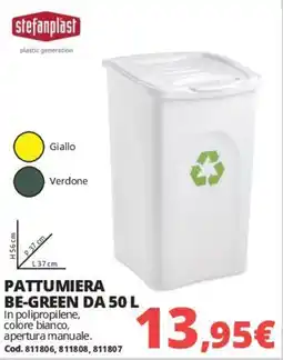 Brico Io Pattumiera Be-Green da 50 L offerta