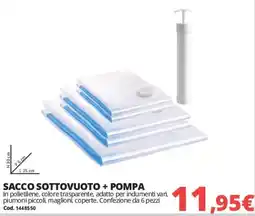Brico Io Sacco sottovuoto + pompa offerta