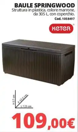 Brico Io Baule Springwood Keter offerta
