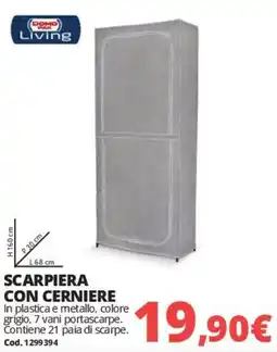 Brico Io Domo Par Living Scarpiera con cerniere offerta