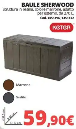 Brico Io Baule Sherwood Keter offerta