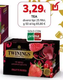 Basko Twinings Tè nero aromatizzato frutti rossi offerta