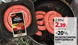 Extracoop Salsiccia zampina happy barbecue offerta