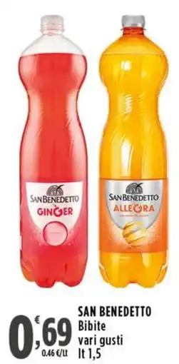 Rossotono Carrefour San Benedetto Bibite offerta