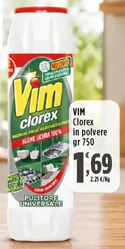 Rossotono Carrefour Vim Clorex in polvere offerta