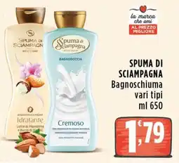Rossotono Carrefour Spuma di Sciampagna Bagnoschiuma offerta