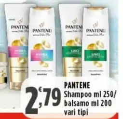 Rossotono Carrefour Pantene Shampoo e balsamo offerta