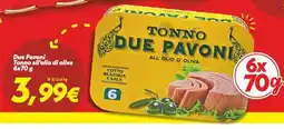 Iper Super Conveniente Due Pavoni Tonno all'olio di oliva offerta