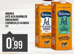 Netto Supermercati Arborea latte alta digerbilita parzialmente scremato offerta