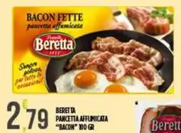 Netto Supermercati Beretta pancetta affumicata Bacon offerta
