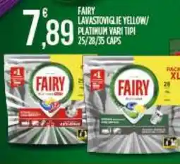 Netto Supermercati Fairy lavastoviglie yellow/ platinum vari tipi offerta