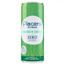 Spazio Conad ENERGY DRINK ZERO ZUCCHERI PIACERSI CONAD offerta