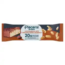 Spazio Conad BARRETTA PIACERSI CONAD -CIOCCOLATA AL LATTE E ARACHIDI GUSTO CARAMELLO offerta