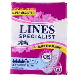 Spazio Conad ASSORBENTI LADY LINES SPECIALIST -PROTEGGISLIP offerta