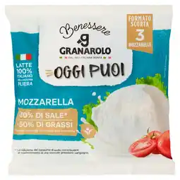 Spazio Conad MOZZARELLA OGGI PUOI BENESSERE GRANAROLO offerta