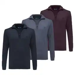 Spazio Conad MAGLIA UOMO 1/2 ZIP FIN.7 50 50% LANA MERINO NAVY SAIL offerta