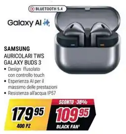 Trony Samsung Auricolari TWS Galaxy Buds 3 offerta