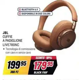 Trony JBL cuffie a padiglione live780nc offerta