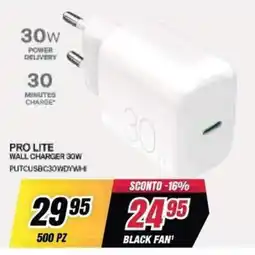 Trony Pro Lite wall charger 30W offerta