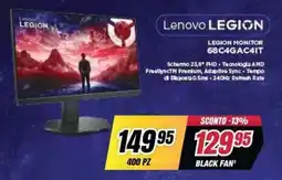 Trony Lenovo Legion monitor offerta