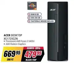 Trony Acer Desktop XC1725CZN offerta