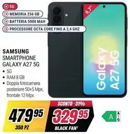 Trony Samsung Smartphone Galaxy A27 5G offerta