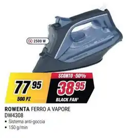 Trony Rowenta ferro a vapore DW4308 offerta