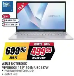 Trony ASUS NOTEBOOK VIVOBOK 15 offerta