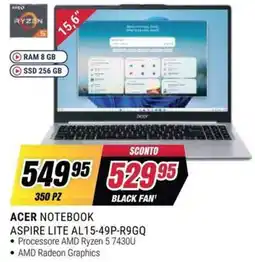 Trony Acer Notebook Aspire Lite AL15-49P-R9GQ offerta