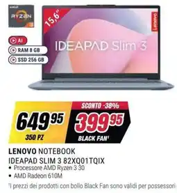Trony Lenovo Notebook Ideapad Slim 3 offerta