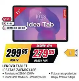 Trony Lenovo Tablet IdeaTab ZAFM0744SE offerta