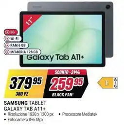 Trony Samsung Tablet Galaxy Tab A11+ offerta