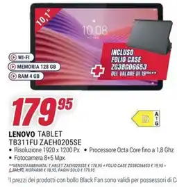 Trony Lenovo Tablet TB311FU ZAEH0205SE offerta