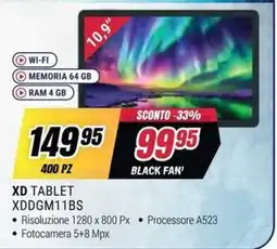 Trony XD TABLET XDDGM11BS offerta