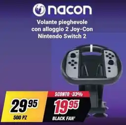 Trony Nacon Volante pieghevole con alloggio 2 Joy-Con Nintendo Switch 2 offerta
