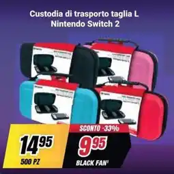 Trony Custodia di trasporto taglia L Nintendo Switch 2 offerta