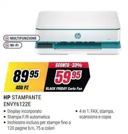 Trony HP Stampante ENVY6122E offerta