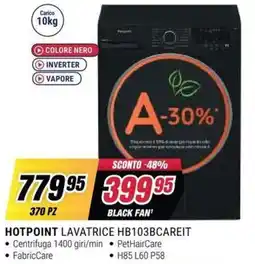 Trony Hotpoint lavatrice hb103bcareit offerta